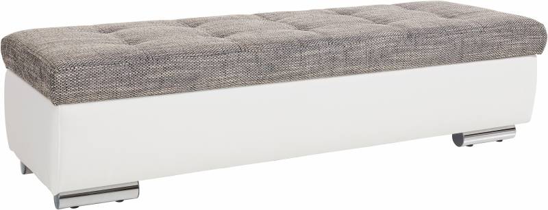DOMO collection Hocker »Treviso XXL: B/T/H: 161/60/41 cm«, mit Stauraum, auch in Cord, passend zur Serie, moderne Steppung von DOMO collection