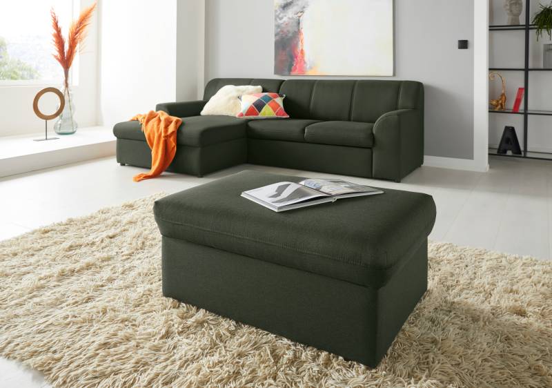 DOMO collection Hocker »Topper«, mit Wellenunterfederung, auf Kunststoffgleitern von DOMO collection