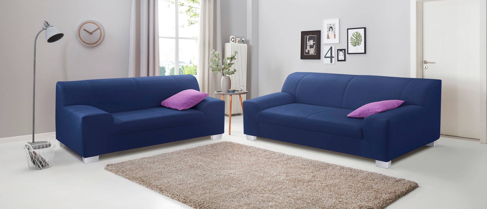 DOMO collection Polstergarnitur »Amando«, (Spar-Set), bestehend aus 2er- und 3er-Sofa von DOMO collection