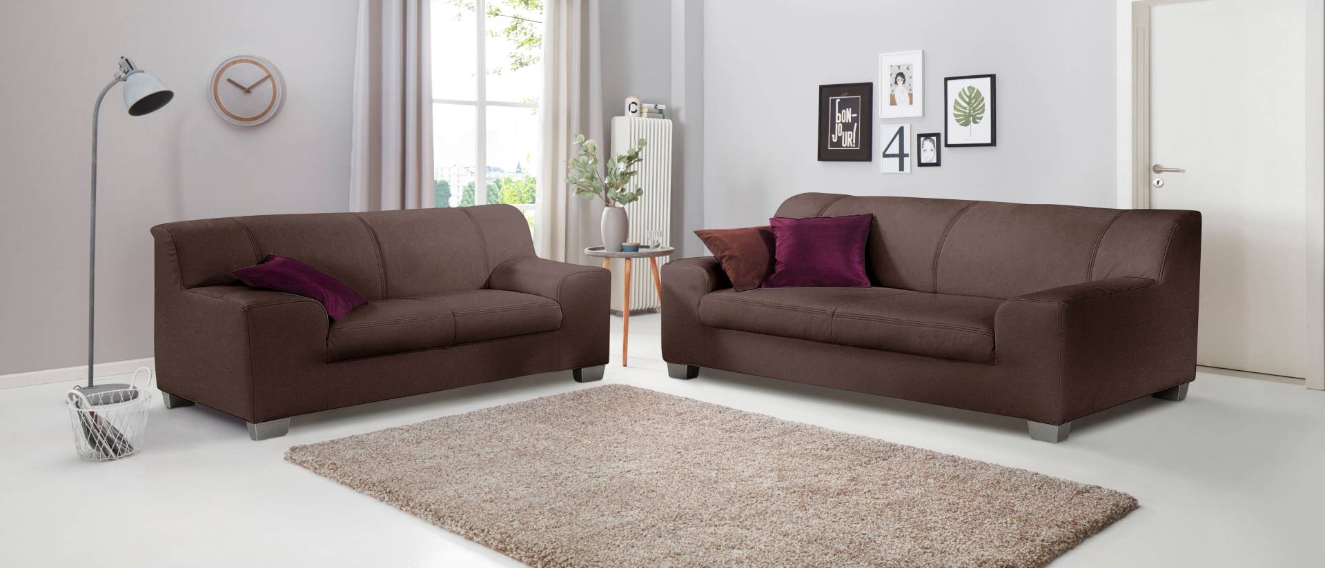 DOMO collection Polstergarnitur »Amando«, (Spar-Set), bestehend aus 2er- und 3er-Sofa von DOMO collection