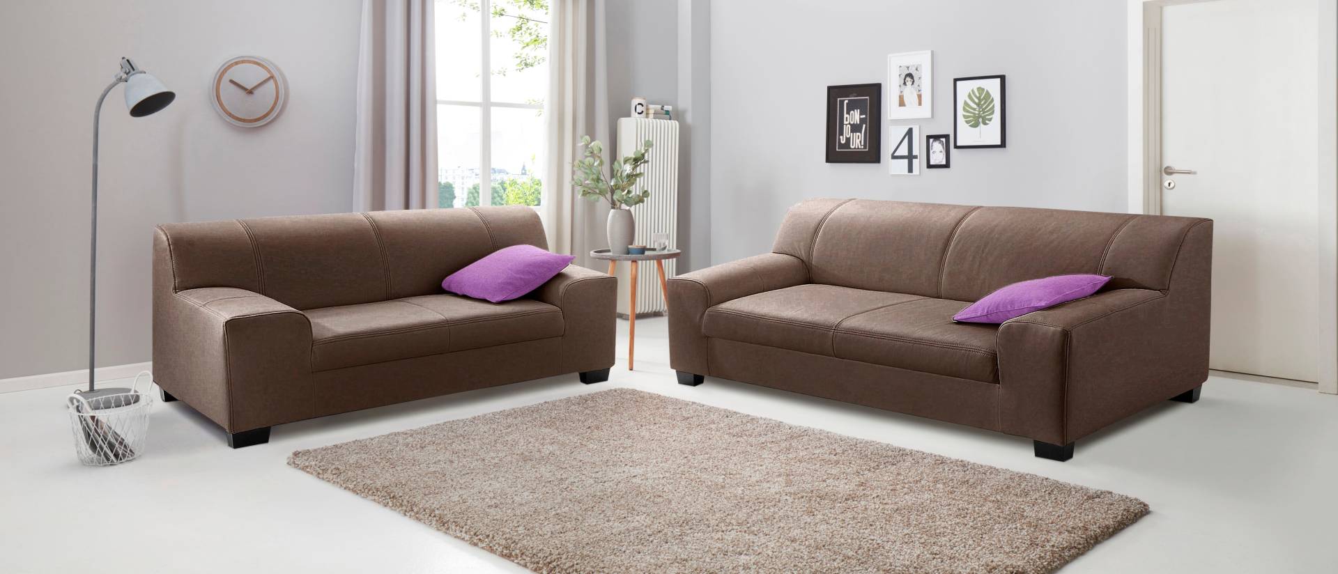 DOMO collection Polstergarnitur »Amando«, (Spar-Set), bestehend aus 2er- und 3er-Sofa von DOMO collection