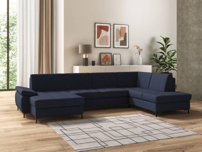 DOMO collection Wohnlandschaft »Capelo U-Form«, mit Armteilverstellung, wahlweise mit Bettfunktion, Federkern von DOMO collection