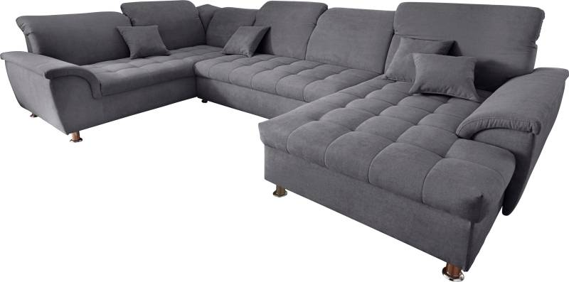 Wohnlandschaft Franzi wahlweise mit Kopfteilverstellung Bettfunktion, Bettkasten von DOMO collection