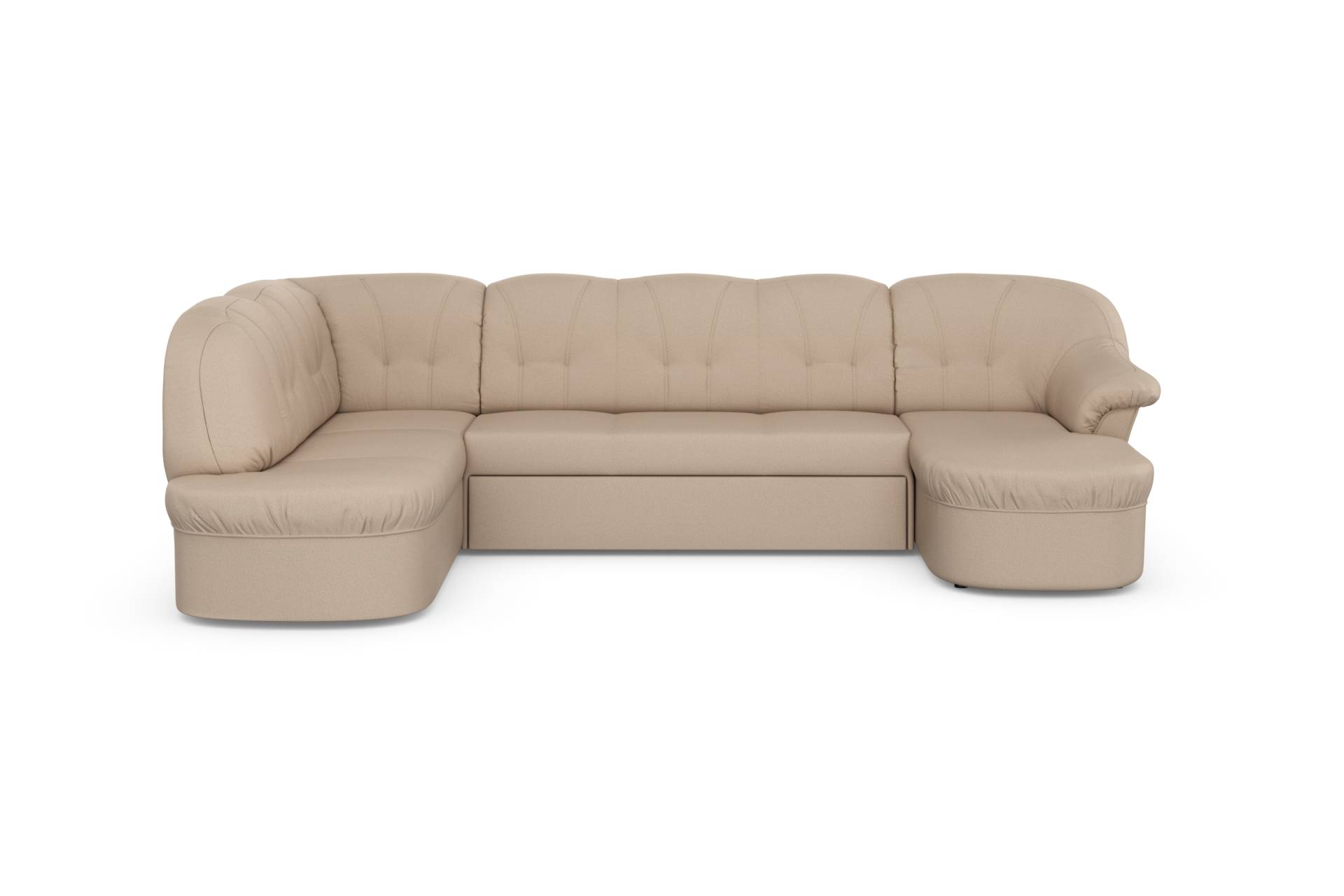 DOMO collection Wohnlandschaft »Pegnitz, zeitlos und modern, mit attraktiver Rückensteppung, U-Form«, wahlweise mit Bettfunktion DOMO collection Wohnlandschaft »Pegnitz, zeitlos und modern, mit attraktiver Rückensteppung, U-Form«, wahlweise mit Bettfunktion von DOMO collection