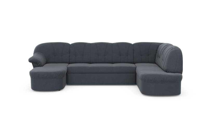 DOMO collection Wohnlandschaft »Pegnitz, zeitlos und modern, mit attraktiver Rückensteppung, U-Form«, wahlweise mit Bettfunktion von DOMO collection