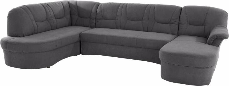 DOMO collection Wohnlandschaft »Sarafina, zeitlos und komfortabel, optional mit Federkern, U-Form«, wahlweise mit Bettfunktion von DOMO collection