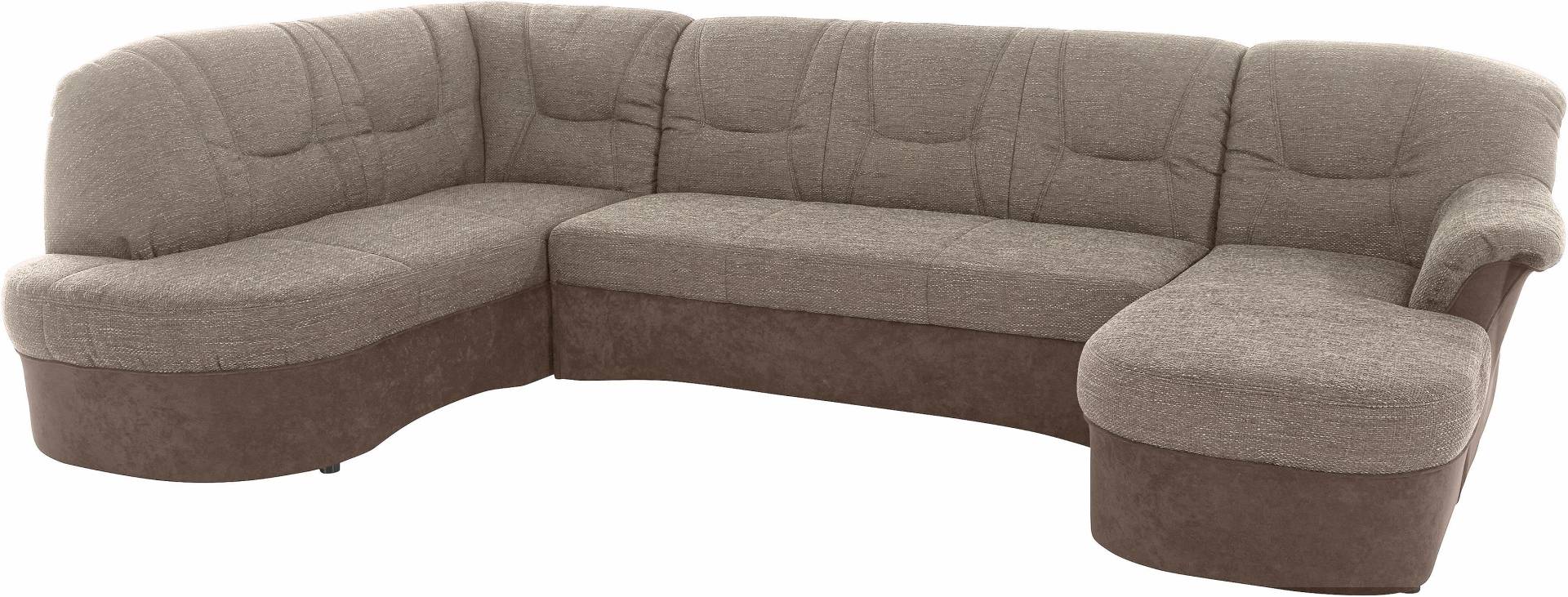 DOMO collection Wohnlandschaft »Sarafina, zeitlos und komfortabel, optional mit Federkern, U-Form«, wahlweise mit Bettfunktion von DOMO collection