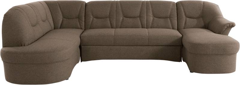 DOMO collection Wohnlandschaft »Sarafina, zeitlos und komfortabel, optional mit Federkern, U-Form«, wahlweise mit Bettfunktion von DOMO collection