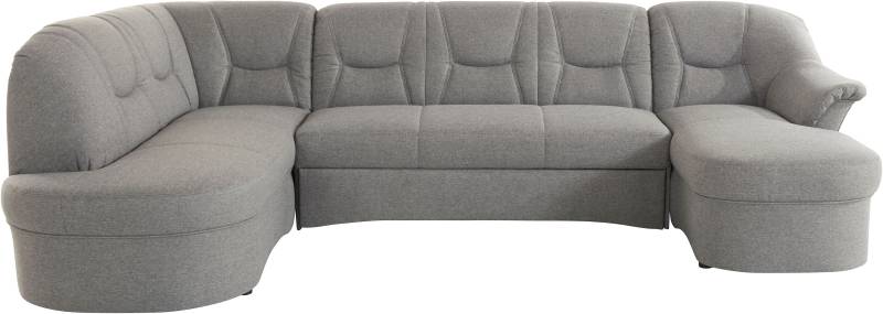 DOMO collection Wohnlandschaft »Sarafina, zeitlos und komfortabel, optional mit Federkern, U-Form«, wahlweise mit Bettfunktion von DOMO collection