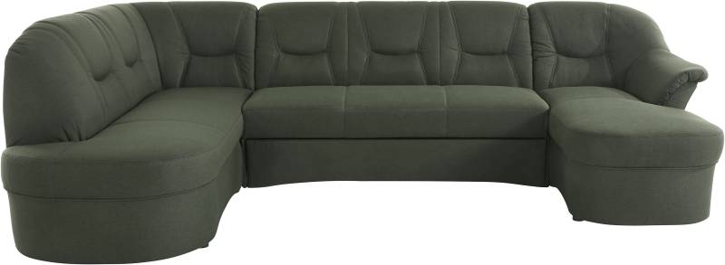 DOMO collection Wohnlandschaft »Sarafina, zeitlos und komfortabel, optional mit Federkern, U-Form«, wahlweise mit Bettfunktion von DOMO collection