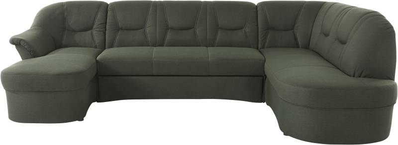 DOMO collection Wohnlandschaft »Sarafina, zeitlos und komfortabel, optional mit Federkern, U-Form«, wahlweise mit Bettfunktion von DOMO collection