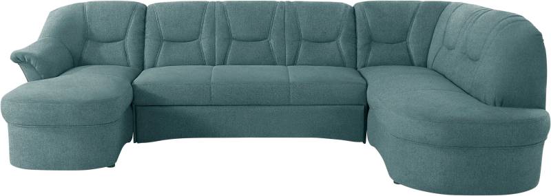 DOMO collection Wohnlandschaft »Sarafina, zeitlos und komfortabel, optional mit Federkern, U-Form«, wahlweise mit Bettfunktion von DOMO collection