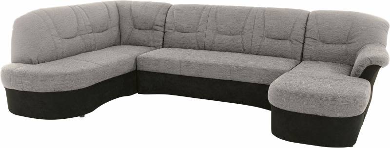DOMO collection Wohnlandschaft »Sarafina, zeitlos und komfortabel, optional mit Federkern, U-Form«, wahlweise mit Bettfunktion von DOMO collection