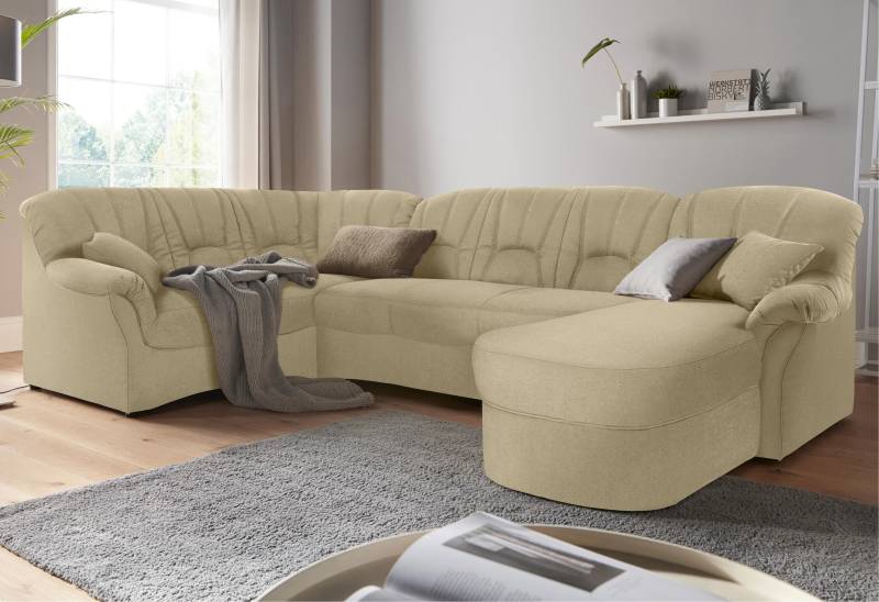 DOMO collection Wohnlandschaft »Bahia Sitzbelastung 140 kg, U-Form«, wahlweise mit Bettfunktion von DOMO collection