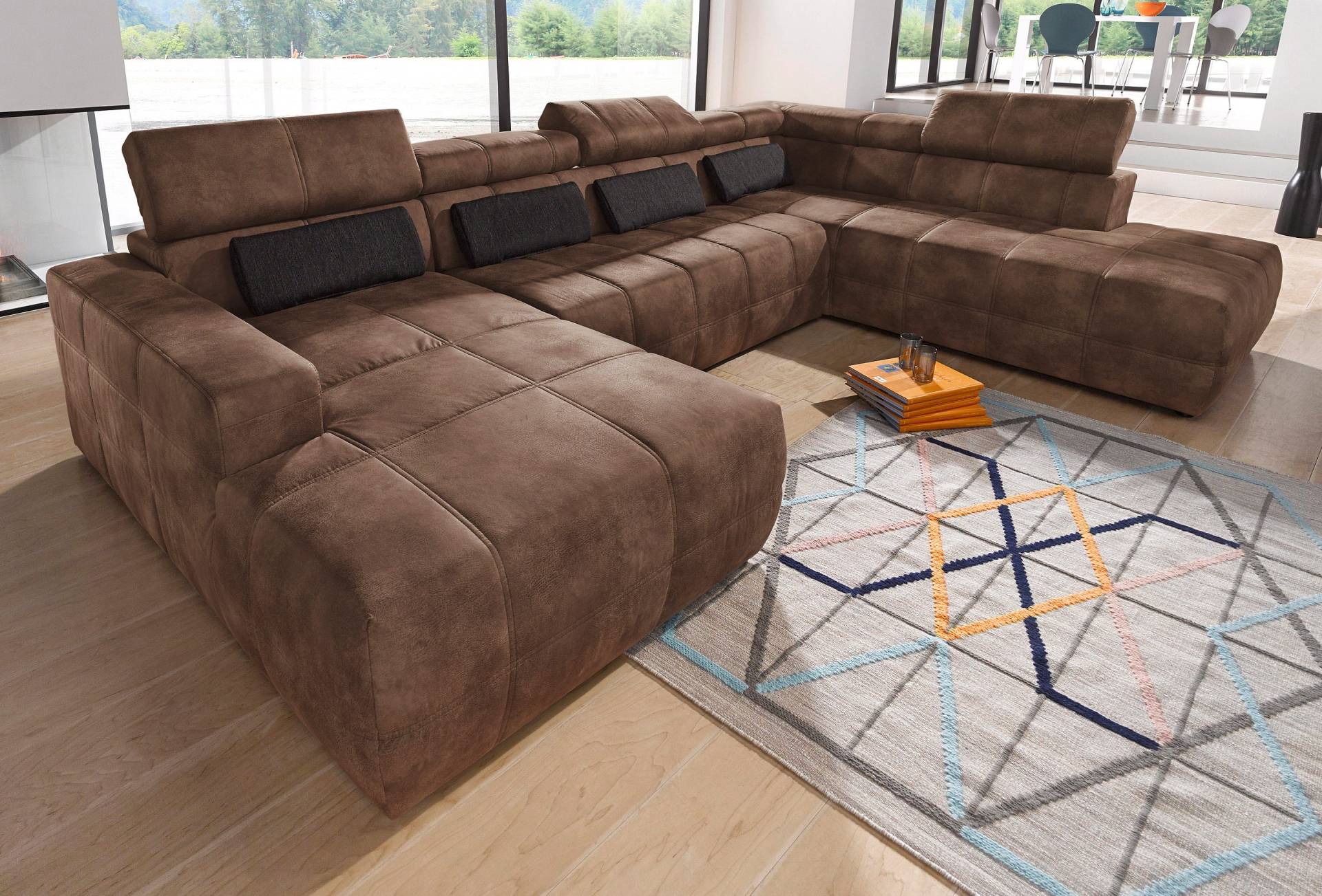 DOMO collection Wohnlandschaft Brandon viele Bezugsarten, incl. Nierenkissen, mit Kopfteilverstellung, wahlweise Sitztiefenverstellung DOMO collection Wohnlandschaft Brandon viele Bezugsarten, incl. Nierenkissen, mit Kopfteilverstellung, wahlweise Sitztiefenverstellung von DOMO collection