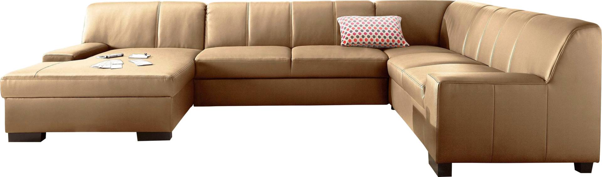 DOMO collection Wohnlandschaft »Norma, mit Kunstleder- oder Lederbezug, viel Platz, zeitlos & elegant«, extrabreite Armlehnen, U-Form, wahlweise mit Bettfunktion DOMO collection Wohnlandschaft »Norma, mit Kunstleder- oder Lederbezug, viel Platz, zeitlos & elegant«, extrabreite Armlehnen, U-Form, wahlweise mit Bettfunktion von DOMO collection