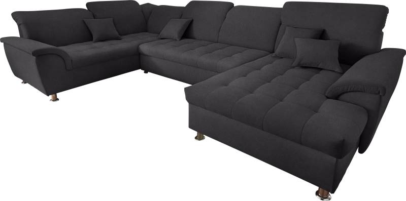 Wohnlandschaft Franzi wahlweise mit Kopfteilverstellung Bettfunktion, Bettkasten von DOMO collection