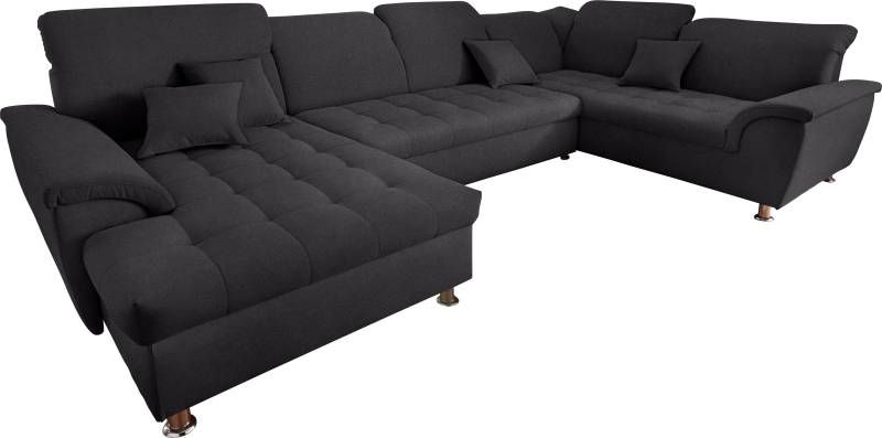 Wohnlandschaft Franzi wahlweise mit Kopfteilverstellung Bettfunktion, Bettkasten von DOMO collection