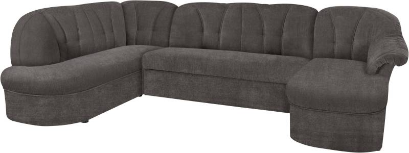 DOMO collection Wohnlandschaft »Pegnitz, zeitlos und modern, mit attraktiver Rückensteppung, U-Form«, wahlweise mit Bettfunktion von DOMO collection