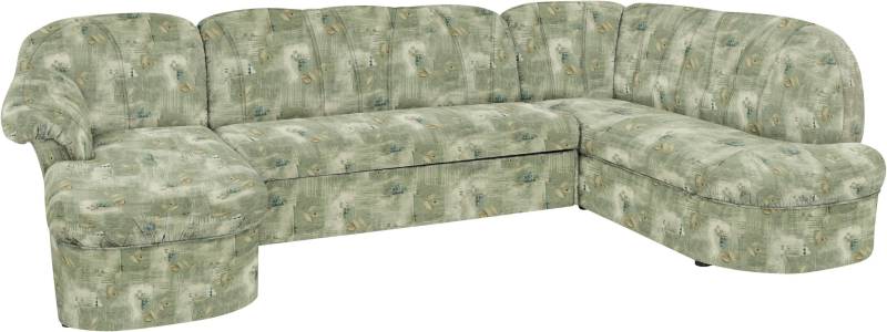 DOMO collection Wohnlandschaft »Pegnitz, zeitlos und modern, mit attraktiver Rückensteppung, U-Form«, wahlweise mit Bettfunktion von DOMO collection