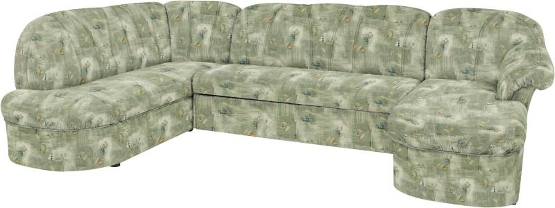 DOMO collection Wohnlandschaft »Pegnitz, zeitlos und modern, mit attraktiver Rückensteppung, U-Form«, wahlweise mit Bettfunktion von DOMO collection