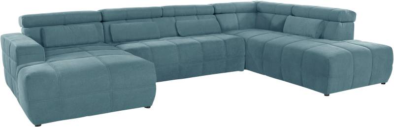 DOMO collection Wohnlandschaft Brandon viele Bezugsarten, incl. Nierenkissen, mit Kopfteilverstellung, wahlweise Sitztiefenverstellung von DOMO collection