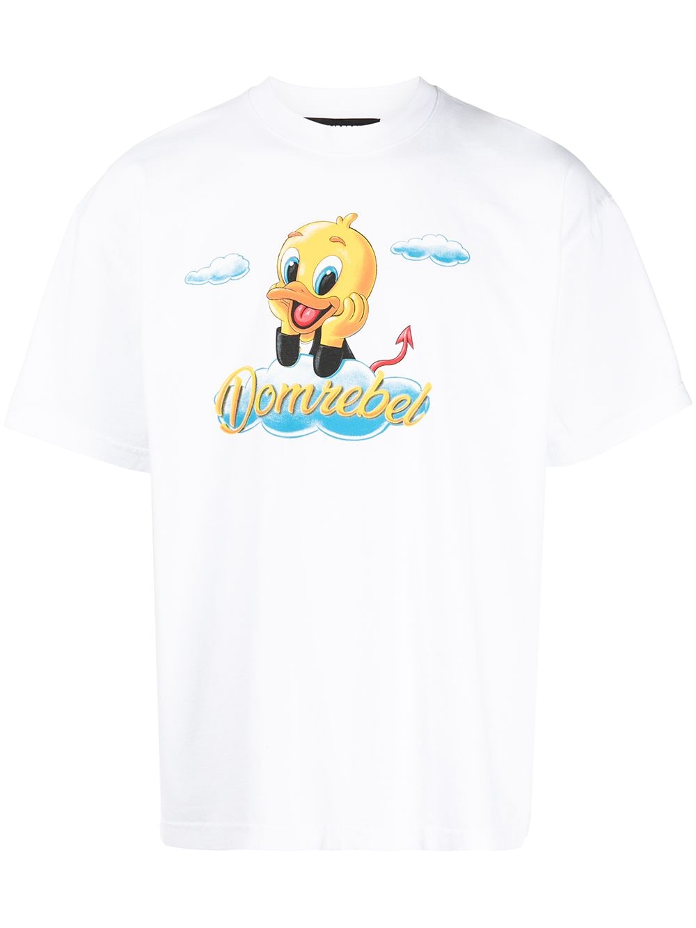 DOMREBEL Naughty cartoon-print T-shirt - White von DOMREBEL