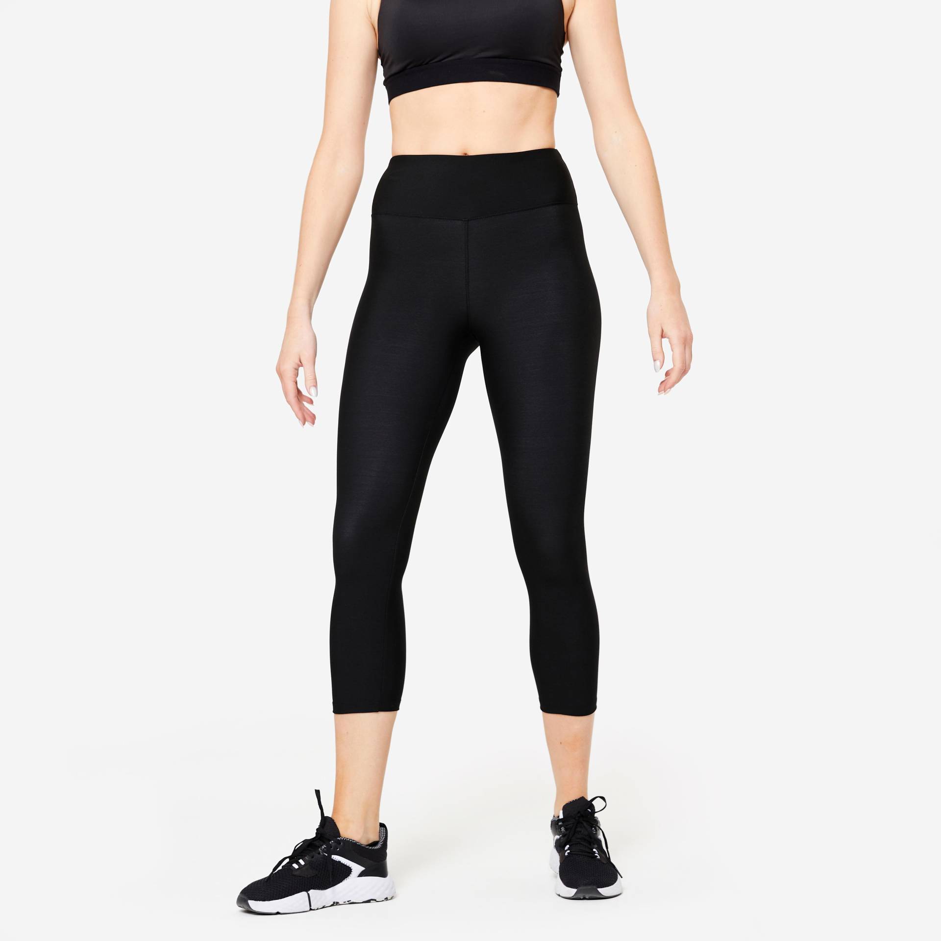 7/8-legging - Legg Fit Damen Schwarz Leicht M von DOMYOS