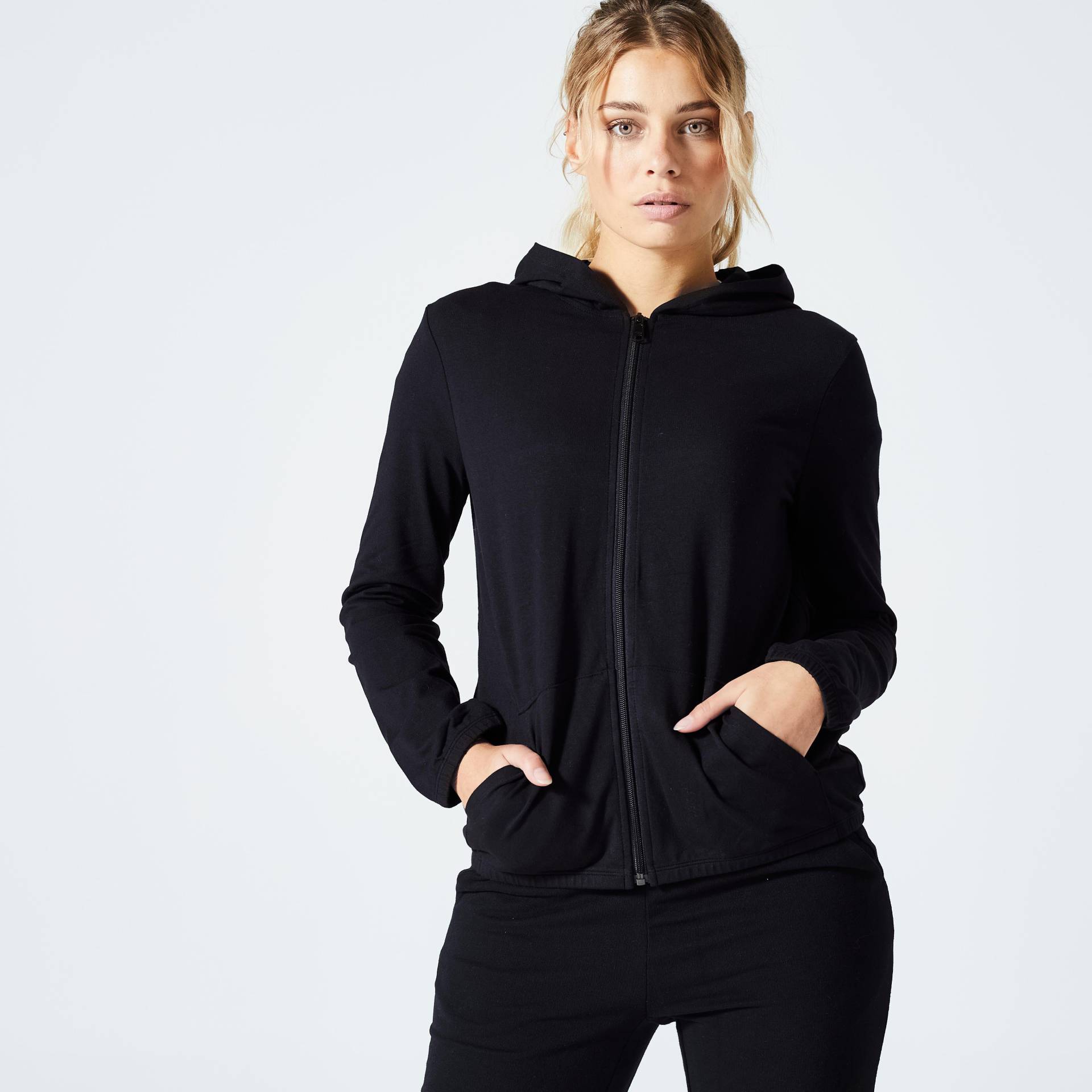 Jacke - 100 Damen Schwarz Leicht XS von DOMYOS