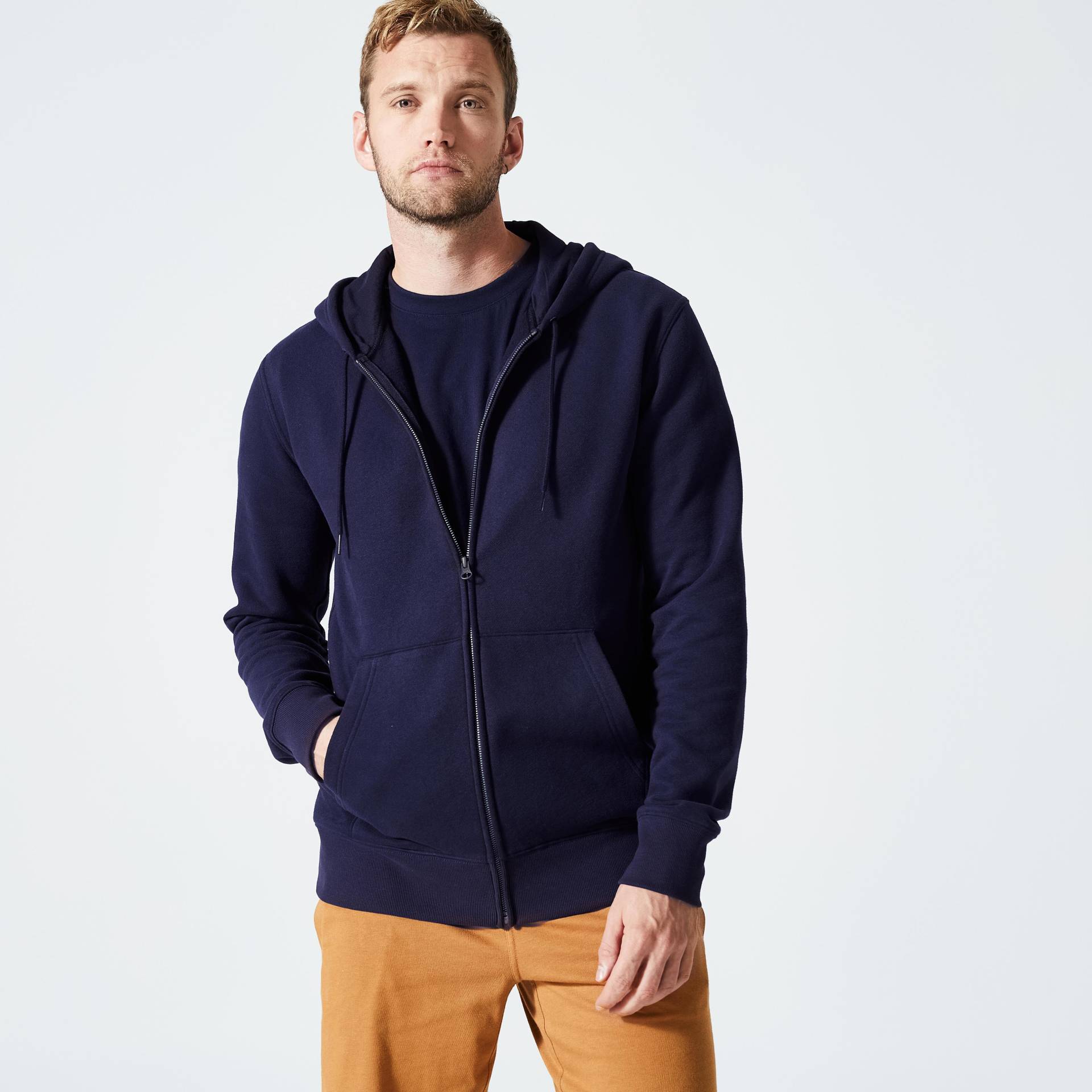 Jacke - 500 Herren Blau Bedruckt L von DOMYOS