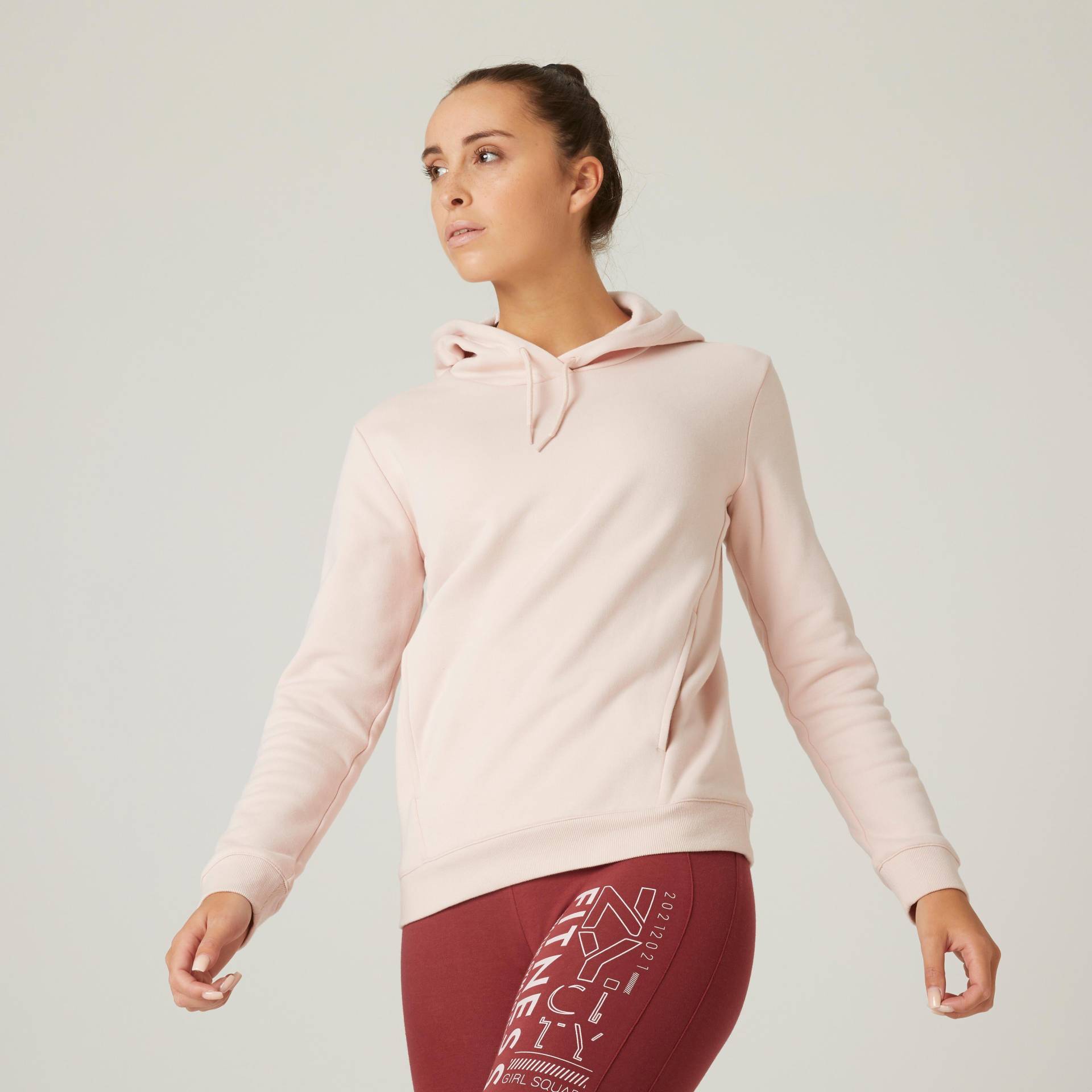 Sweatshirt - 520 Damen Dunkelrosa L von DOMYOS