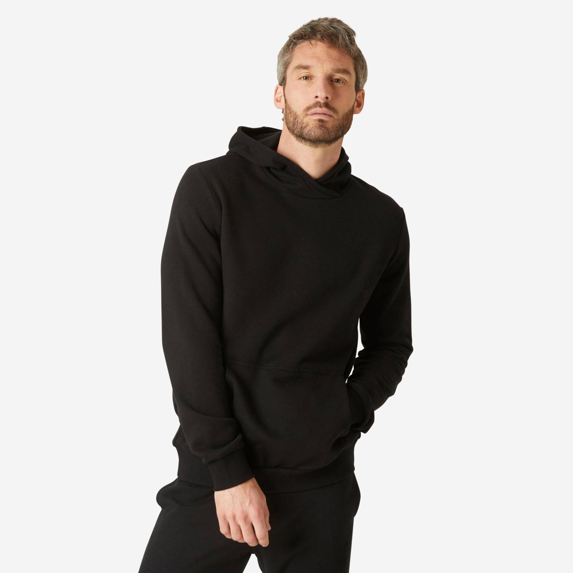 Sweatshirt - Warm 100 Herren Schwarz Leicht XL von DOMYOS