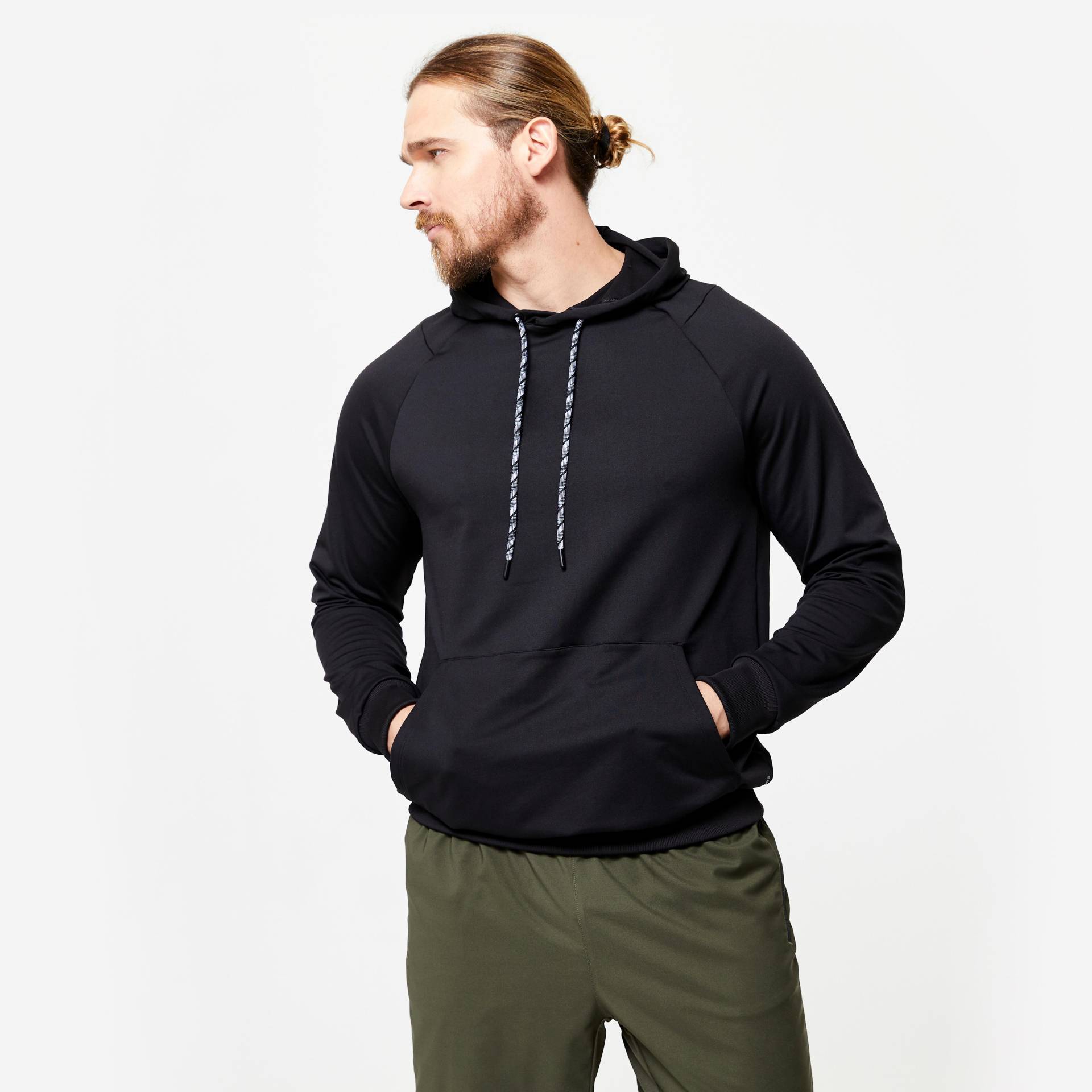 Sweatshirt - 100 Herren Schwarz Leicht L von DOMYOS