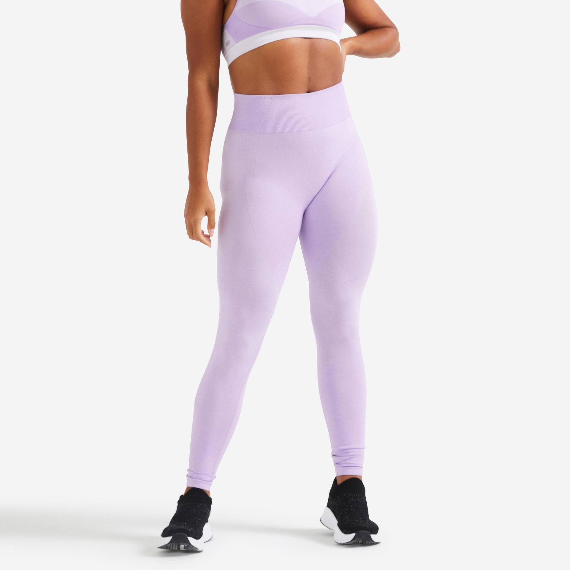 Leggings - Fti 900 Seamless Damen Flieder XS von DOMYOS