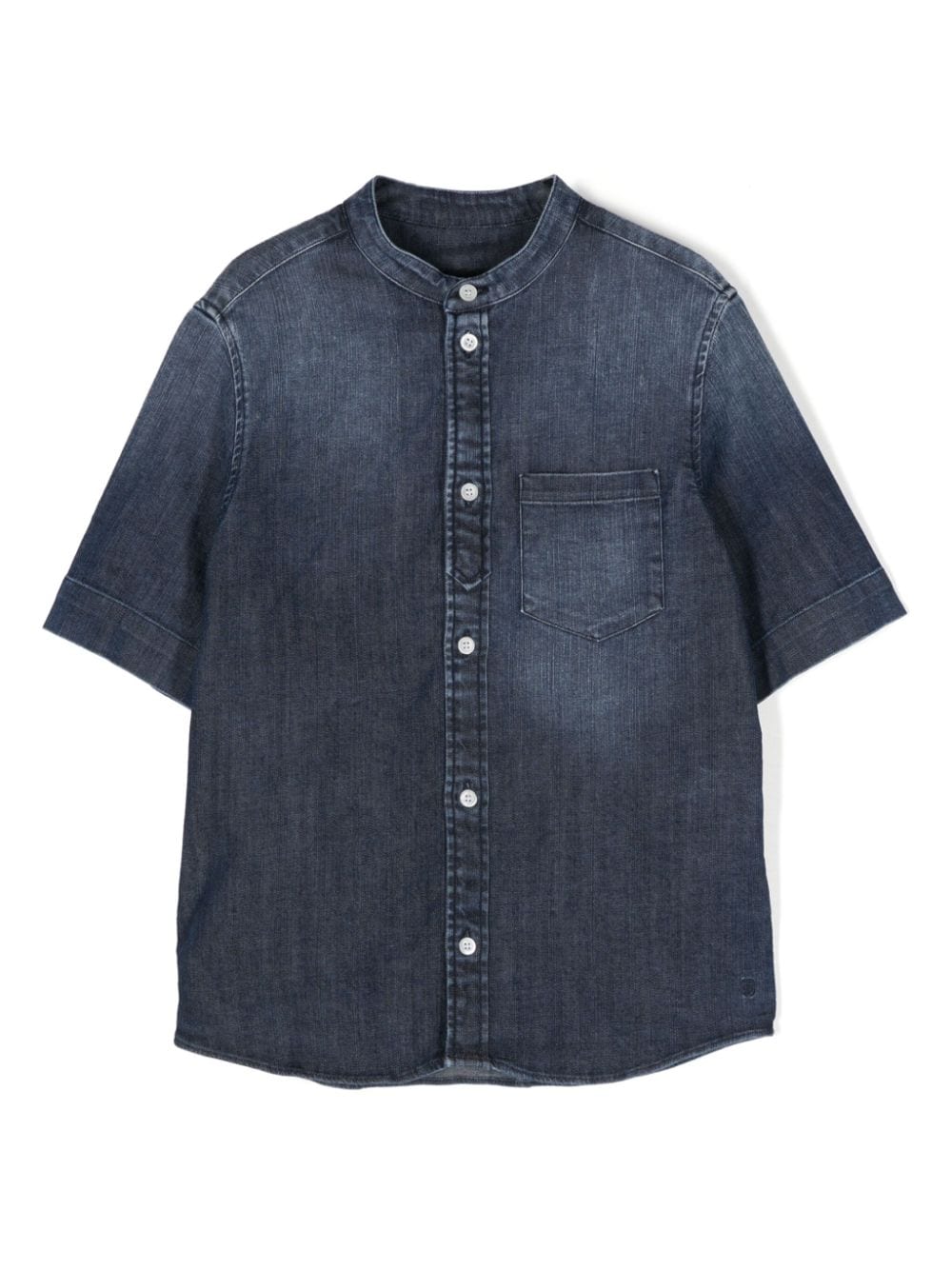 DONDUP KIDS band-collar denim shirt - Blue von DONDUP KIDS