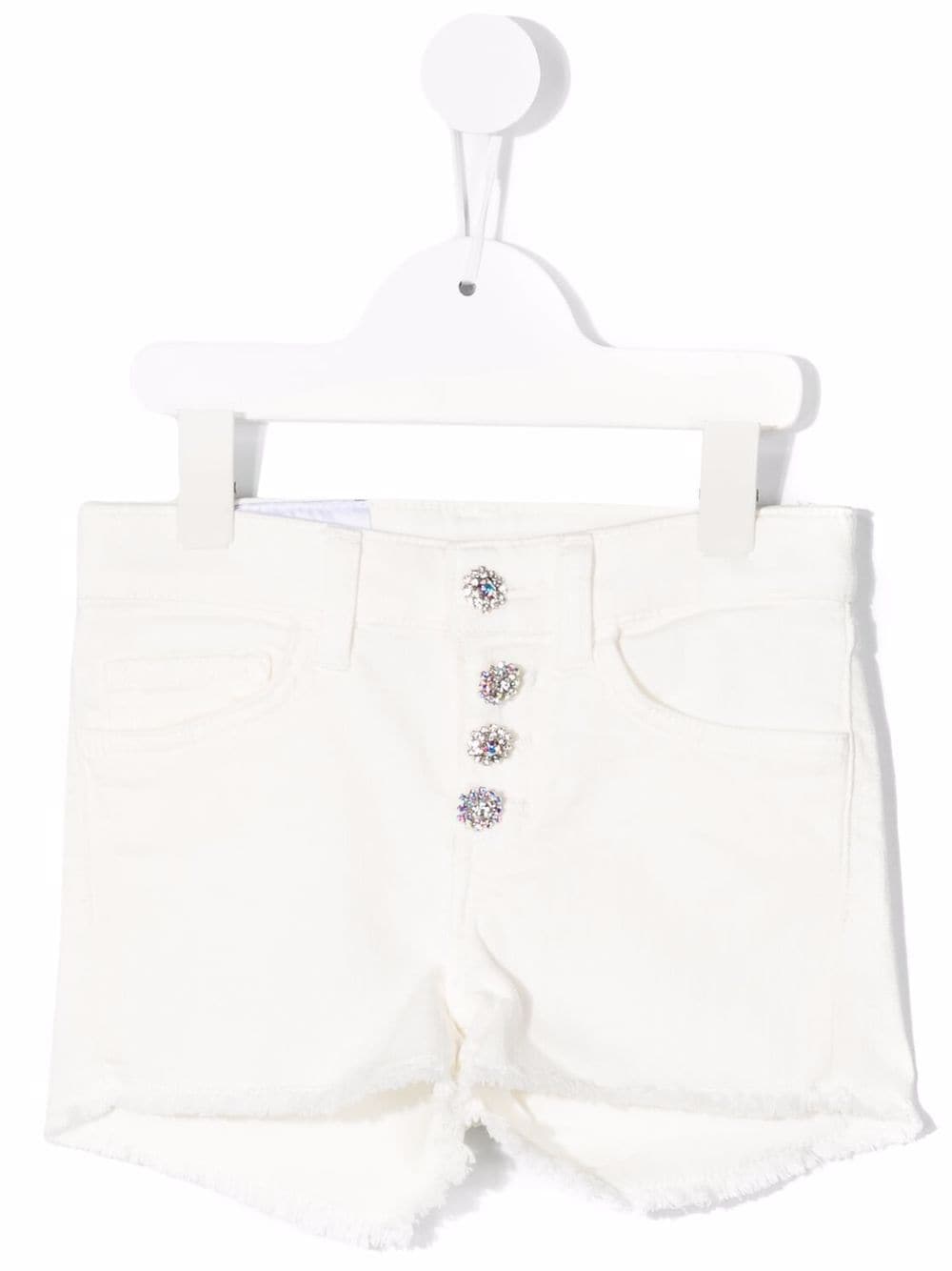 DONDUP KIDS button-up denim shorts - White von DONDUP KIDS