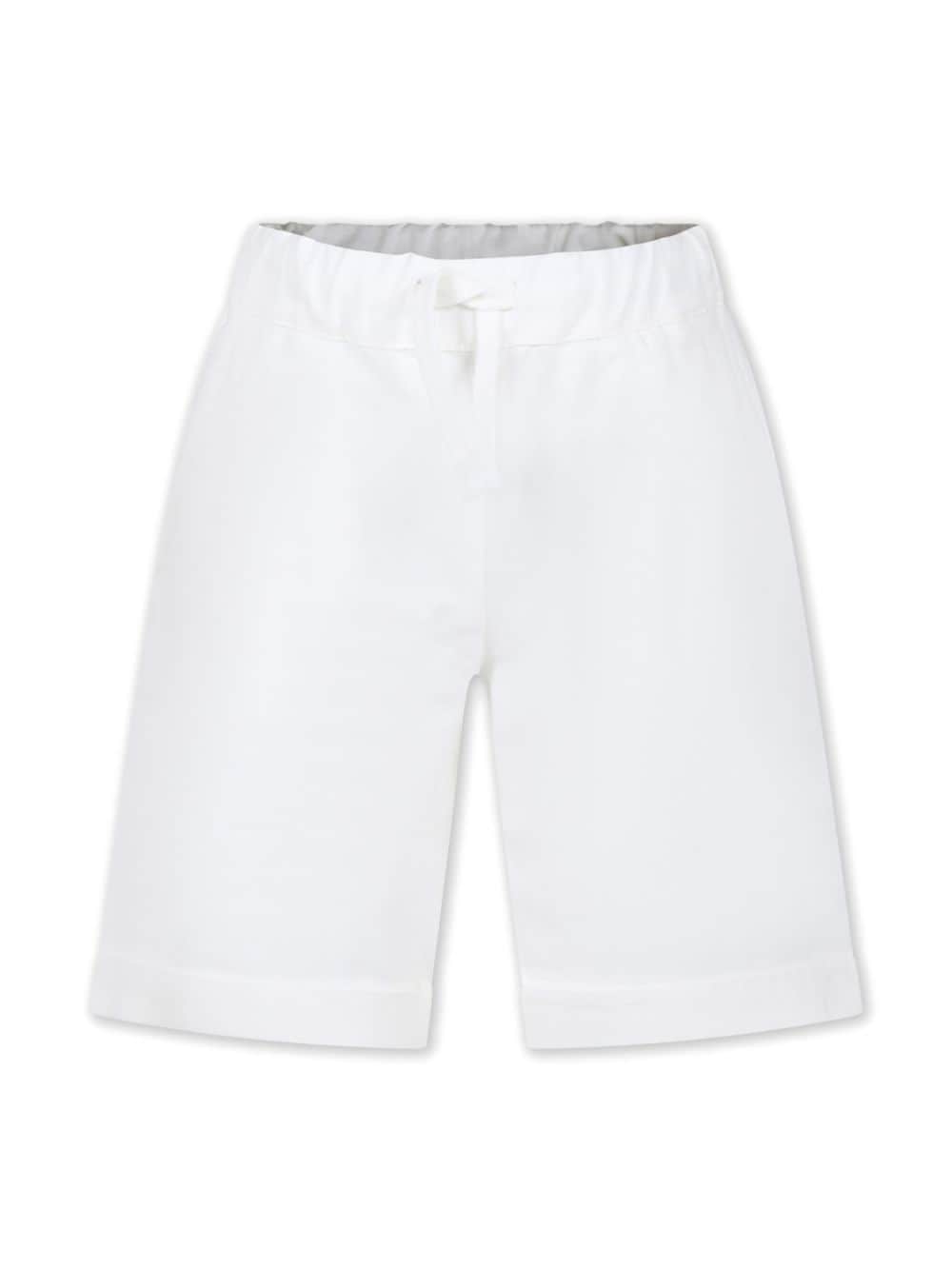 DONDUP KIDS drawstring-waist bermuda shorts - White von DONDUP KIDS