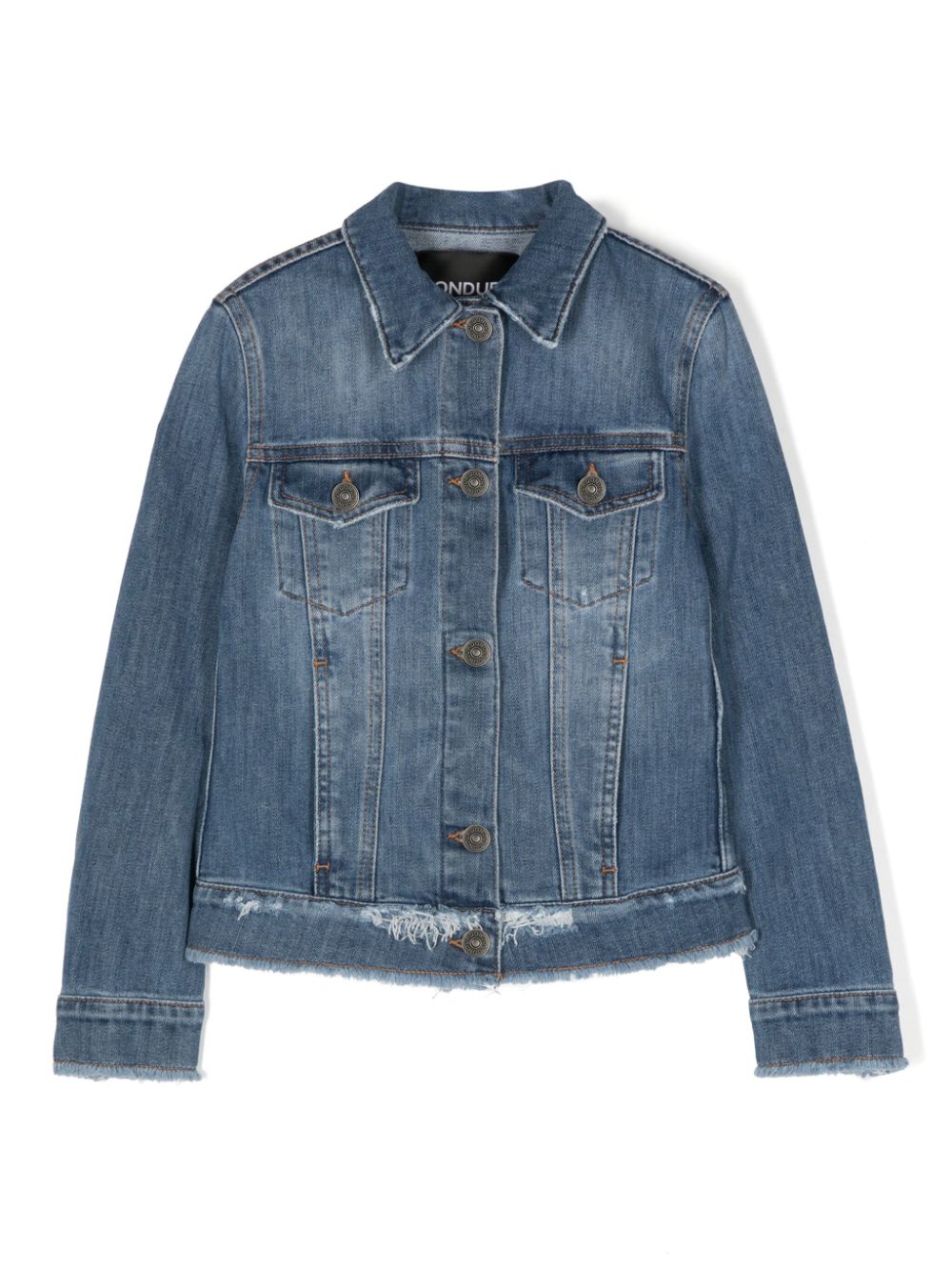 DONDUP KIDS frayed denim jacket - Blue von DONDUP KIDS