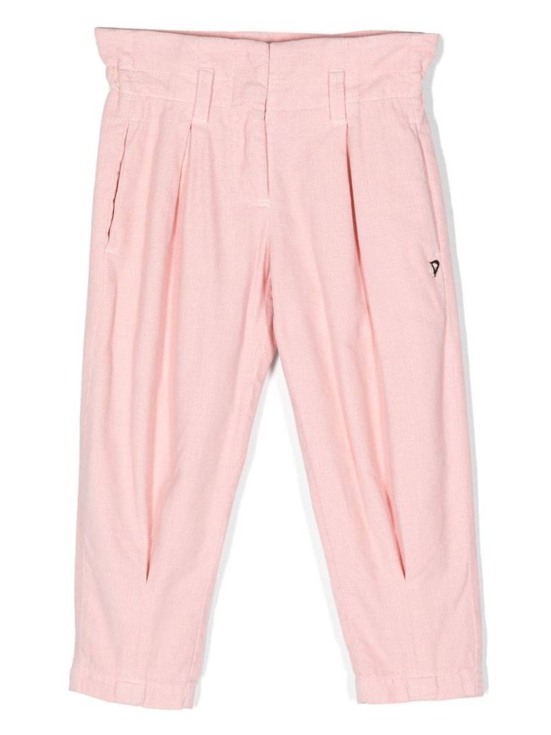 DONDUP KIDS high-waist tapered trousers - Pink von DONDUP KIDS