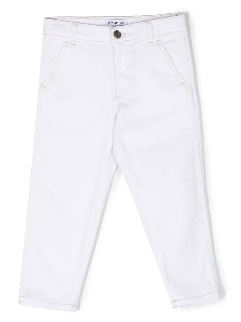 DONDUP KIDS logo-detail denim trousers - White von DONDUP KIDS