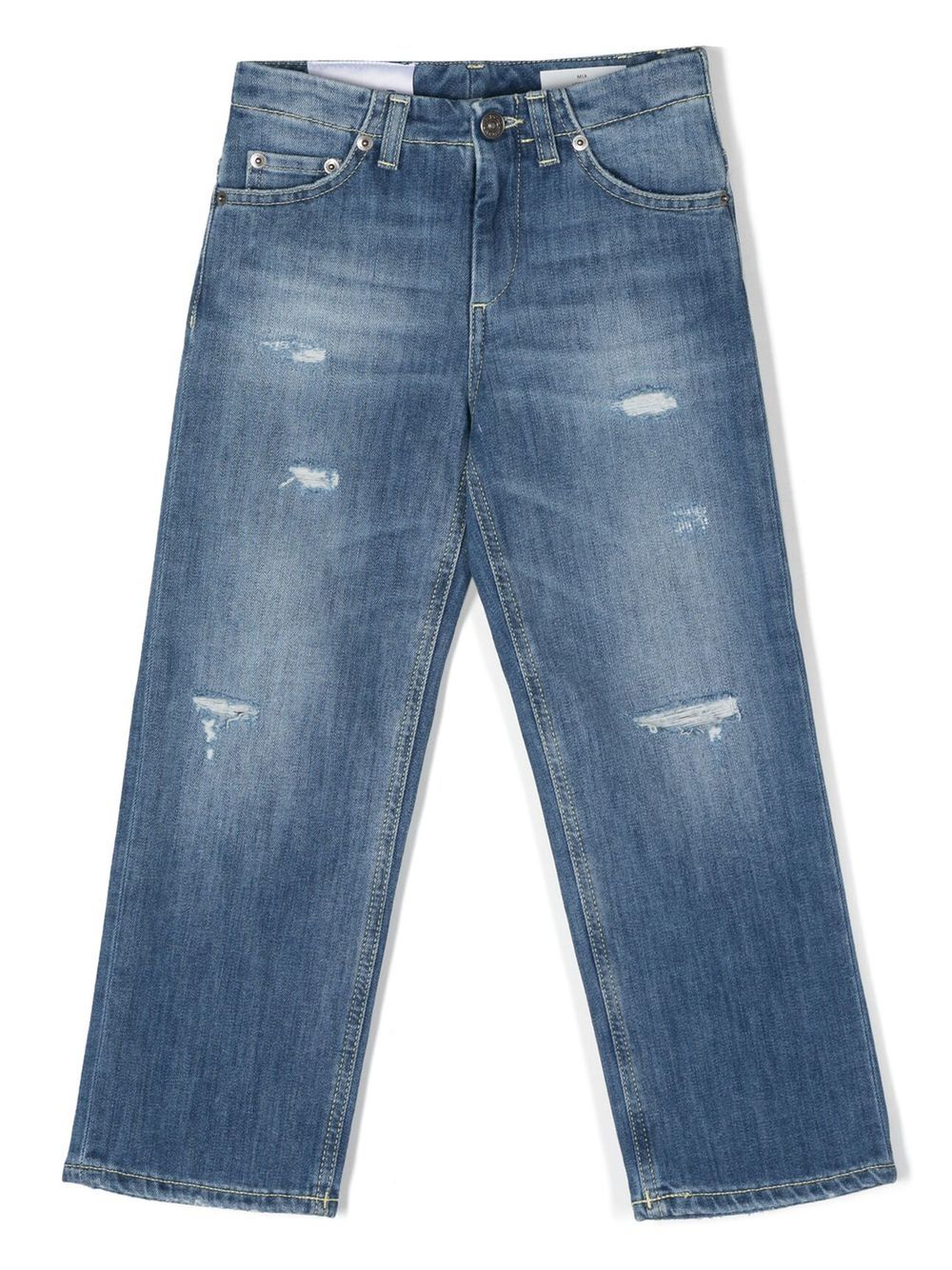 DONDUP KIDS logo-patch denim jeans - Blue von DONDUP KIDS