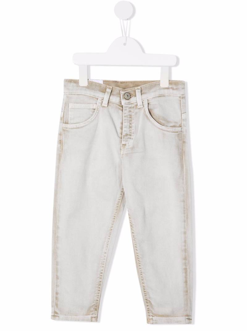 DONDUP KIDS mid-rise straight-leg jeans - Grey von DONDUP KIDS