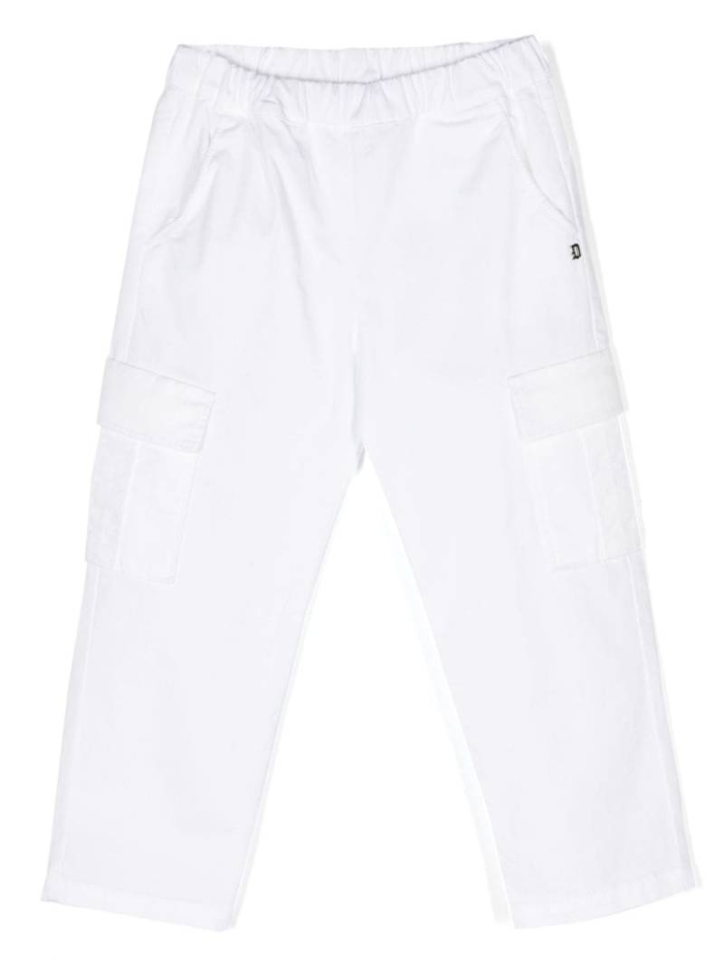 DONDUP KIDS stretch-cotton cargo trousers - White von DONDUP KIDS