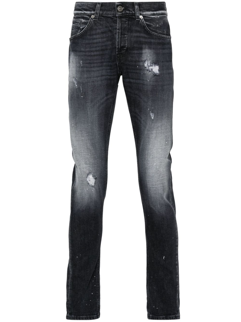 DONDUP George distressed skinny jeans - Black von DONDUP