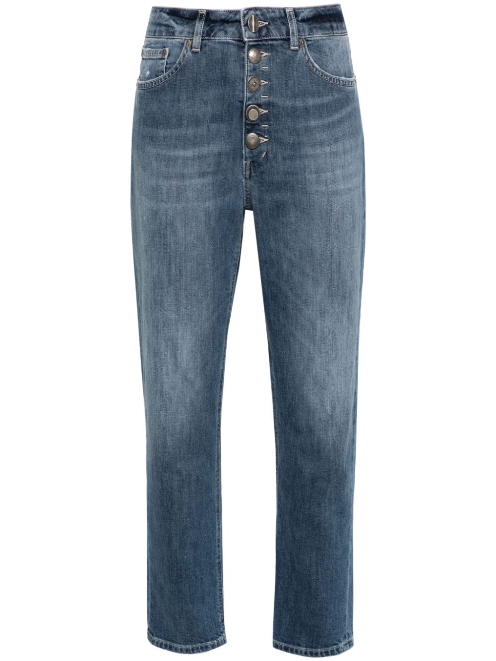 DONDUP Koons high-rise cropped jeans - Blue von DONDUP