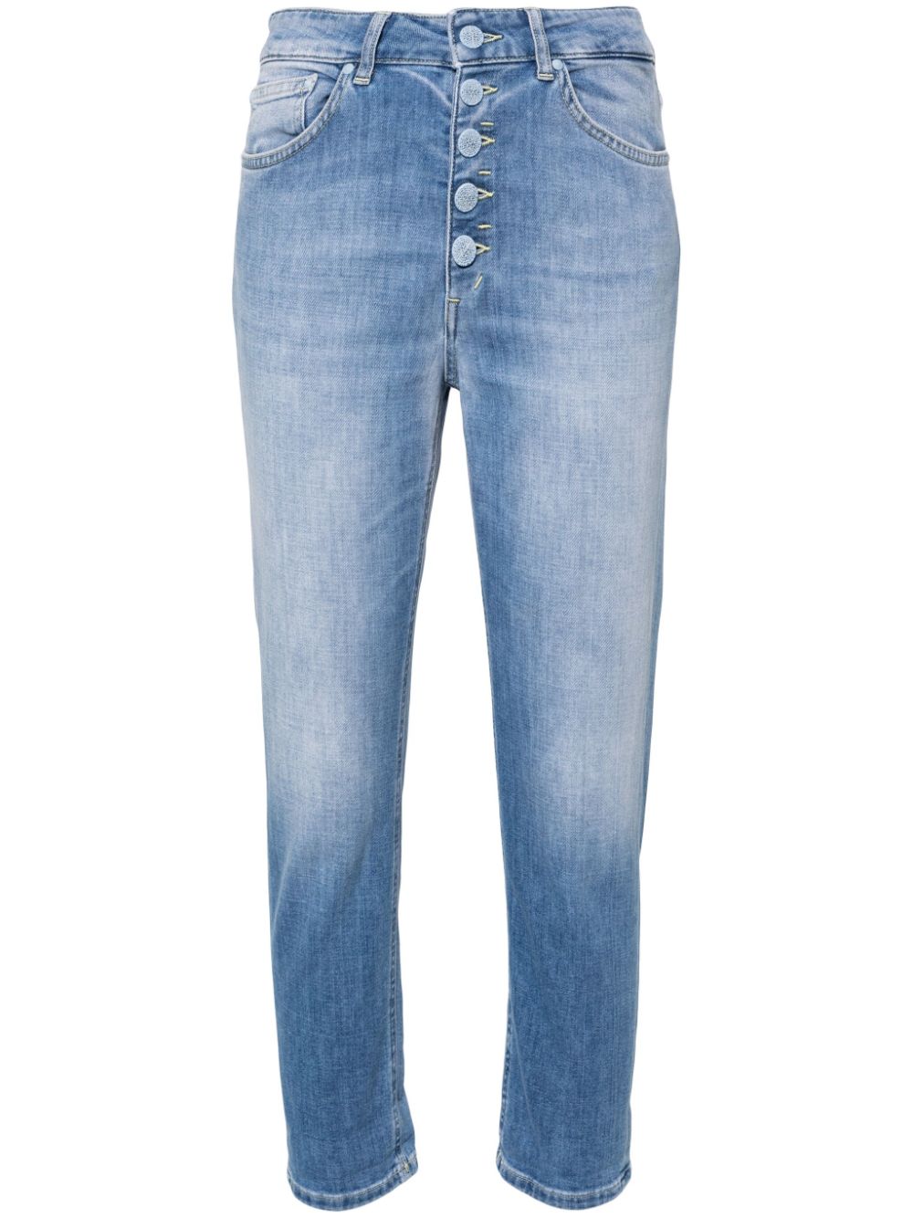 DONDUP Koons mid-rise cropped jeans - Blue von DONDUP