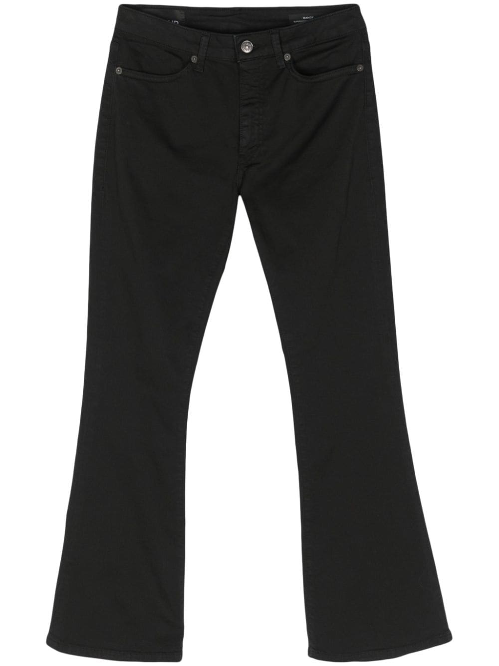 DONDUP Mandy flared-cut cotton jeans - Black von DONDUP