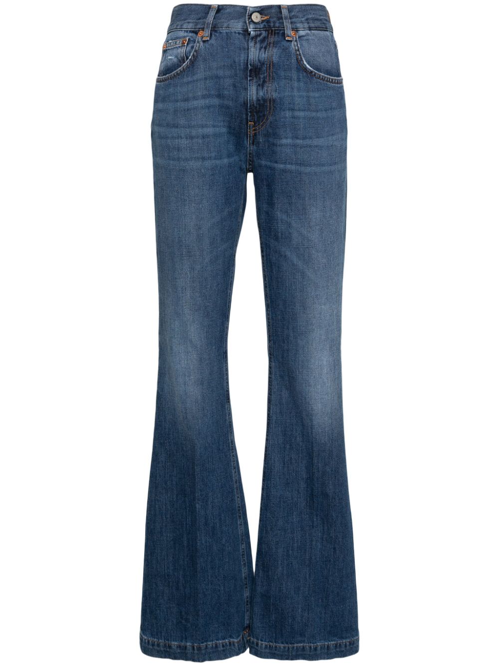 DONDUP Olivia high-rise bootcut jeans - Blue von DONDUP