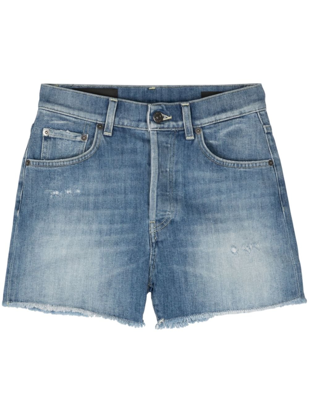 DONDUP Stella frayed denim shorts - Blue von DONDUP