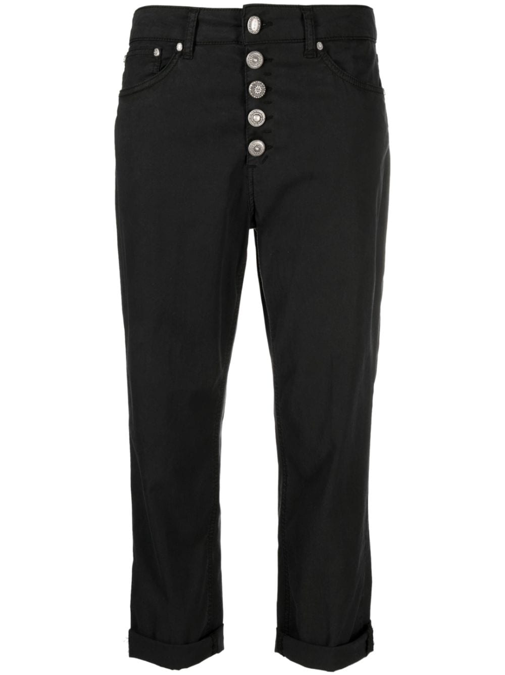 DONDUP Koons loose-fit cropped jeans - Black von DONDUP